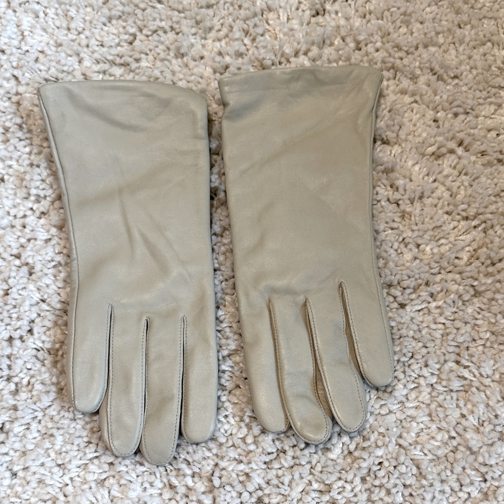 Cream off white Leather Gloves new women’s Wilson’s Leather Large thinsulate 40